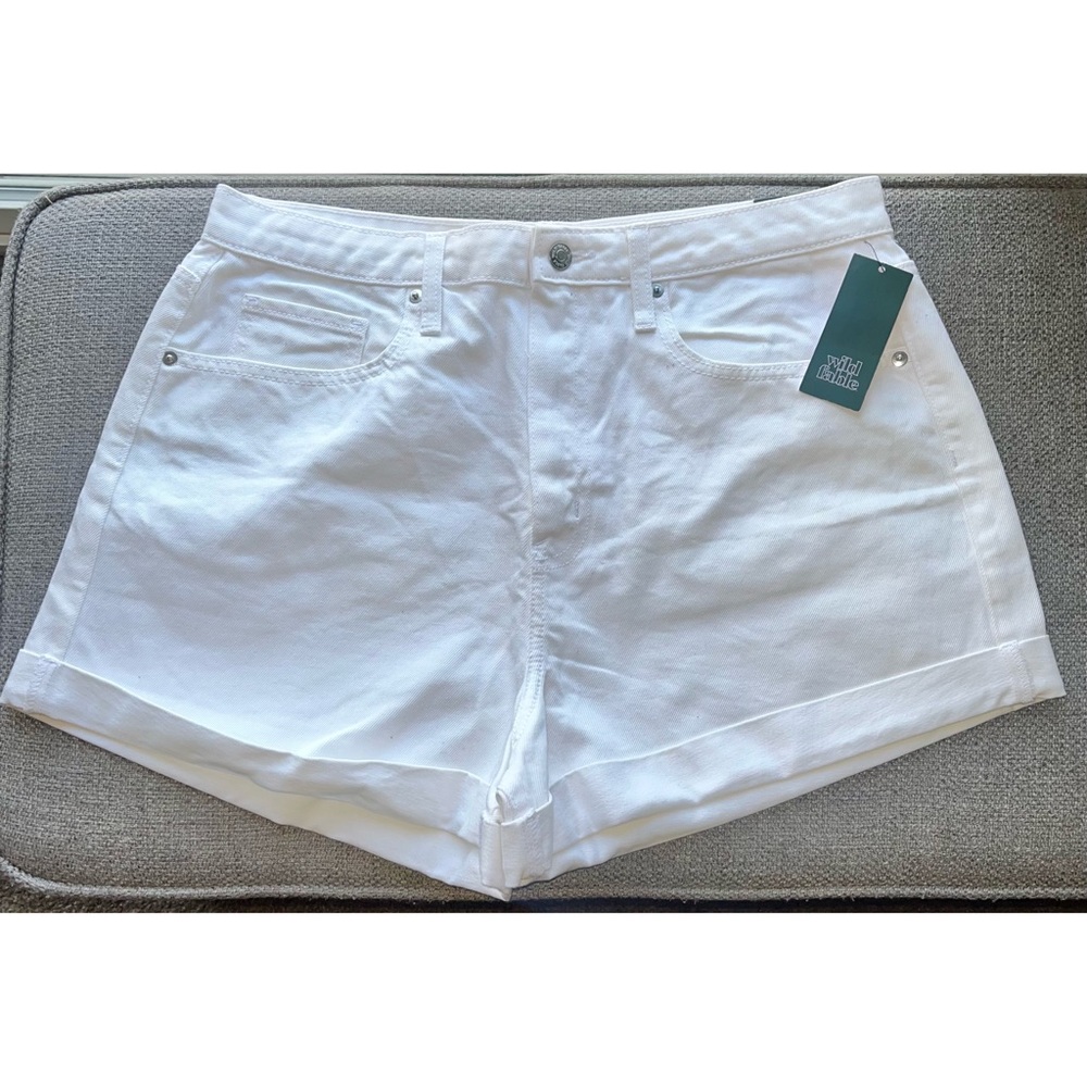 NEW! [wild fable] women’s super high rise rolled cuff mom jean shorts